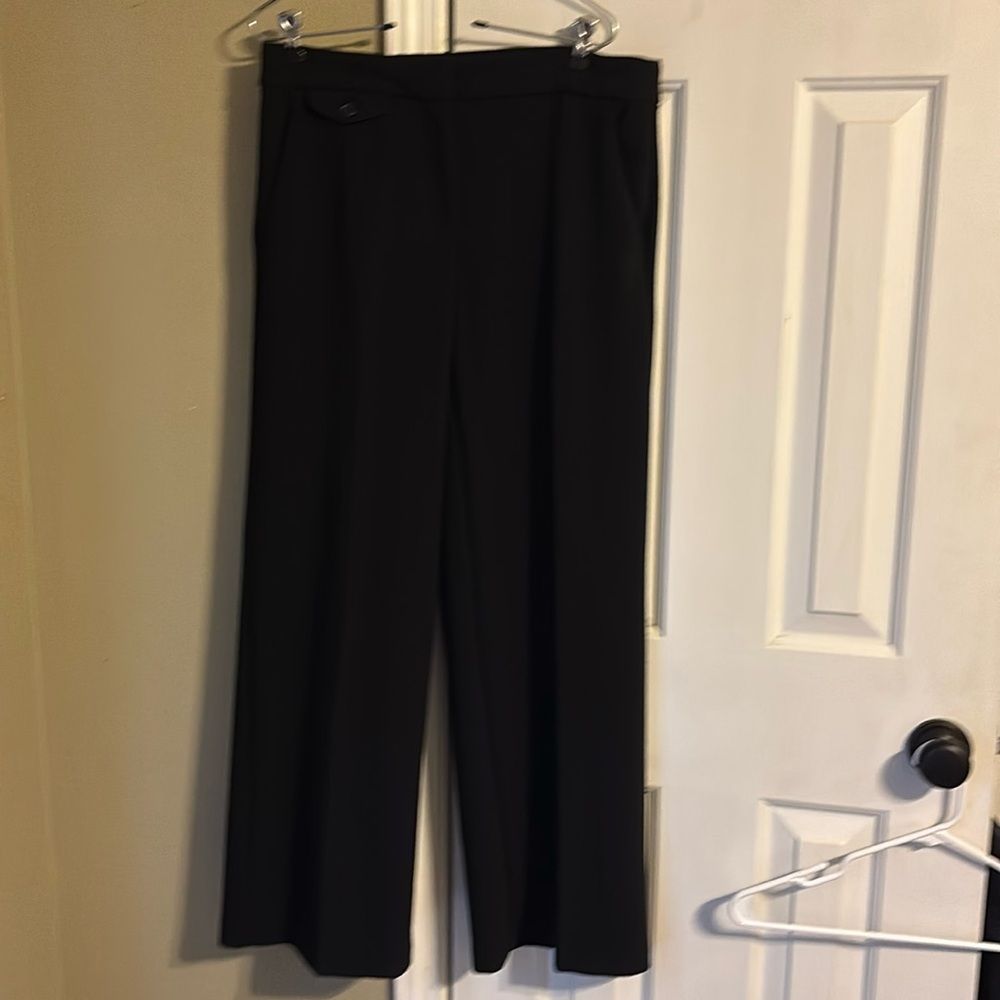 Loft wide leg stretch knit pants